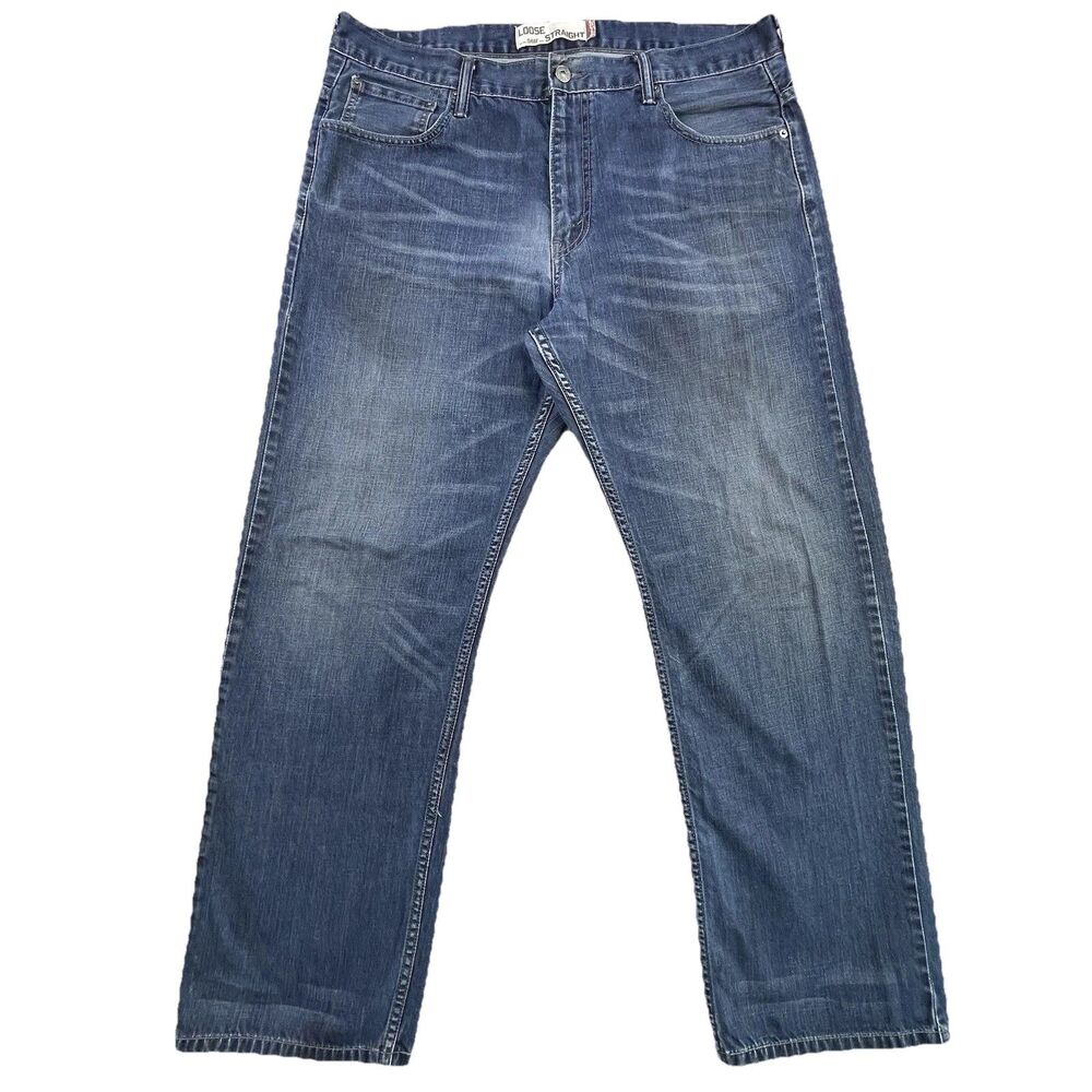 Levis 569 Jeans Mens 36x31 Blue Loose Straight Baggy Denim Y2K